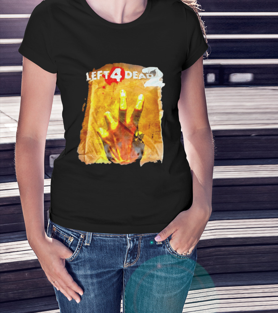 Left 4 Dead 2 Zombie Hand Iconic Horror Game T-Shirt