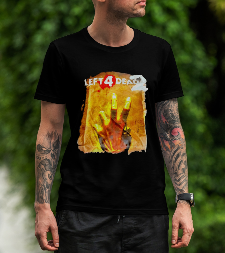 Left 4 Dead 2 Zombie Hand Iconic Horror Game T-Shirt