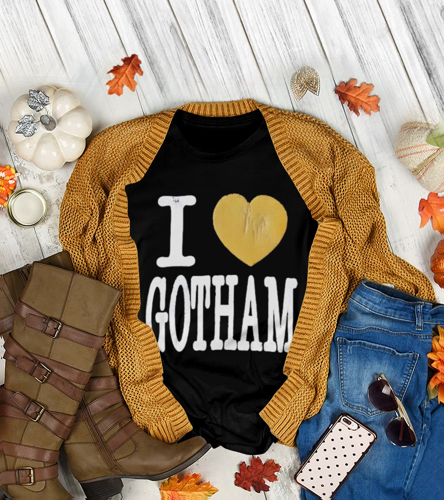 I Heart Gotham Golden Love T-Shirt