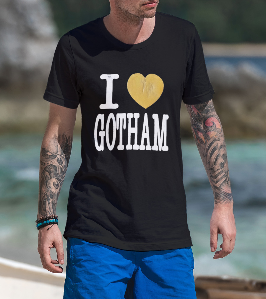 I Heart Gotham Golden Love T-Shirt