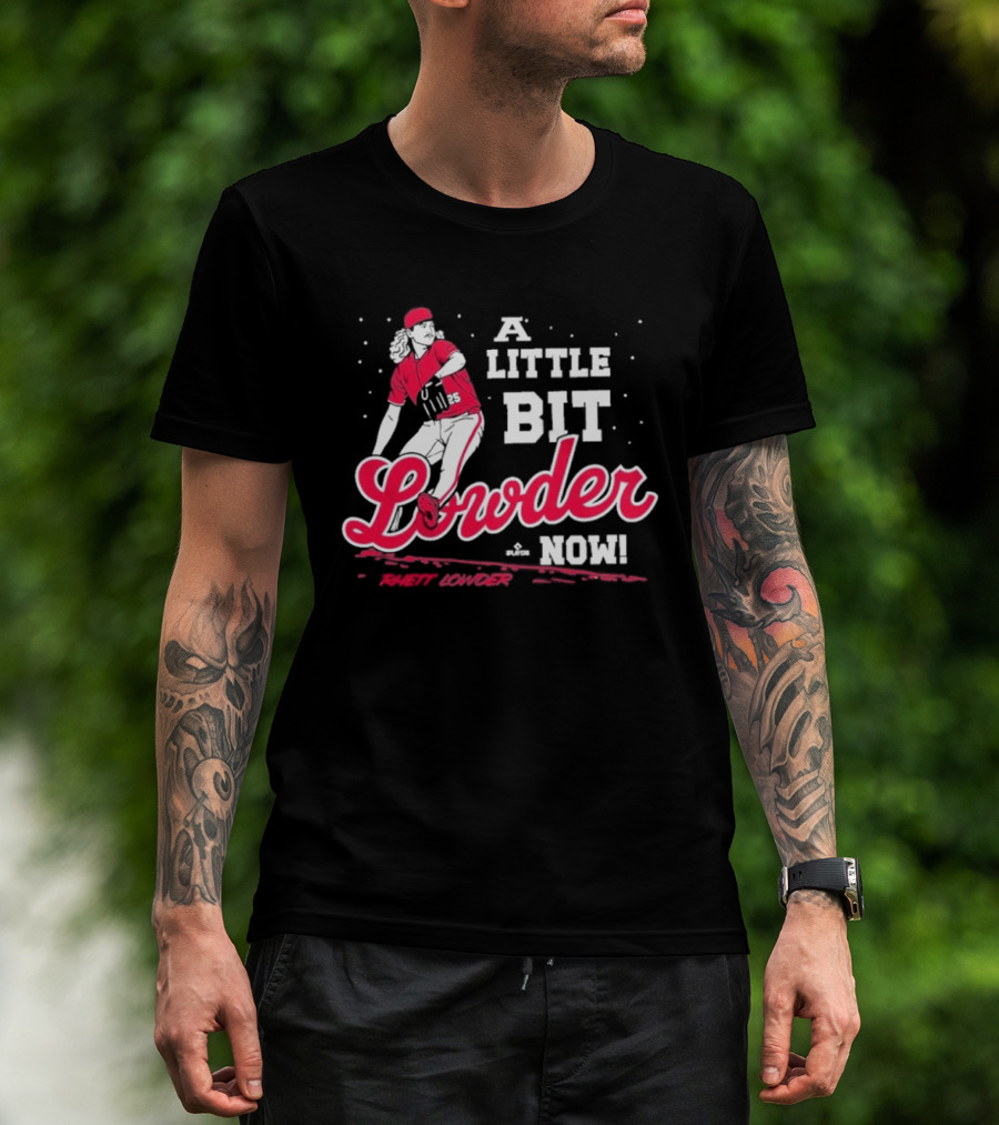 Rhett Lowder A Little Bit Lowder Now Baseball Pitcher T-Shirt