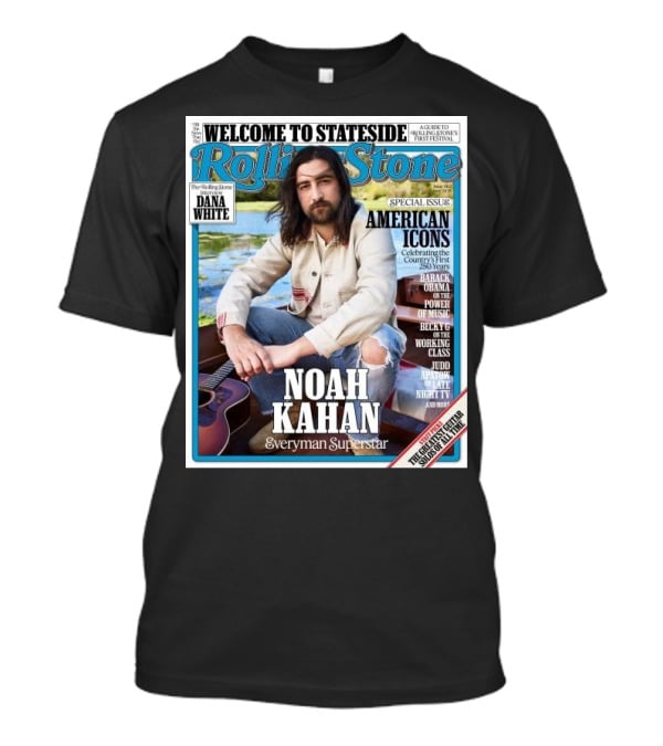 Welcome To Stateside Rolling Stone Noah Kahan Special Issue American Icons Everyman Superstar T-Shirt