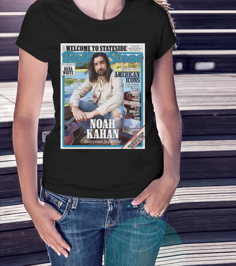 Welcome To Stateside Rolling Stone Noah Kahan Special Issue American Icons Everyman Superstar T-Shirt