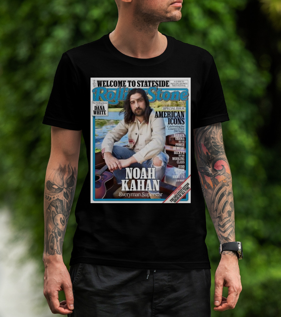 Welcome To Stateside Rolling Stone Noah Kahan Special Issue American Icons Everyman Superstar T-Shirt