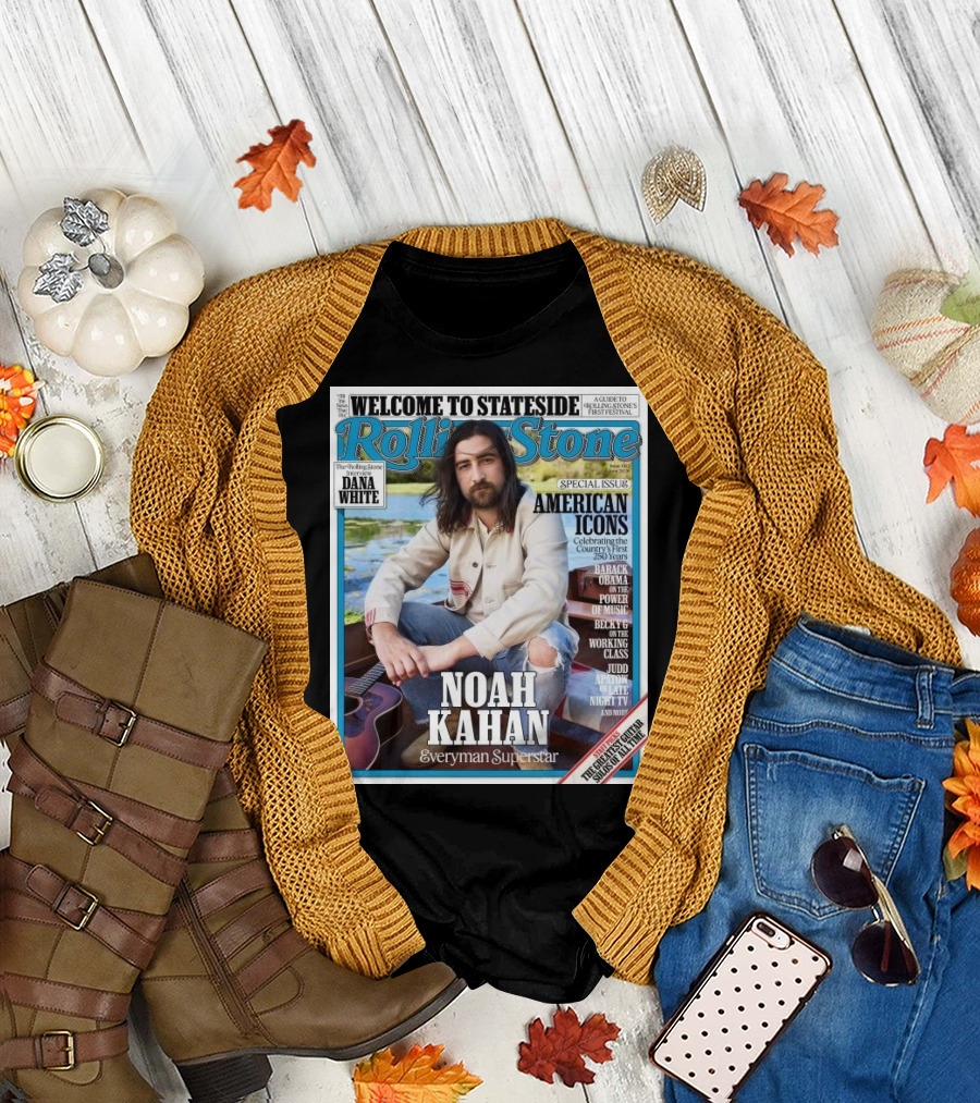 Welcome To Stateside Rolling Stone Noah Kahan Special Issue American Icons Everyman Superstar T-Shirt