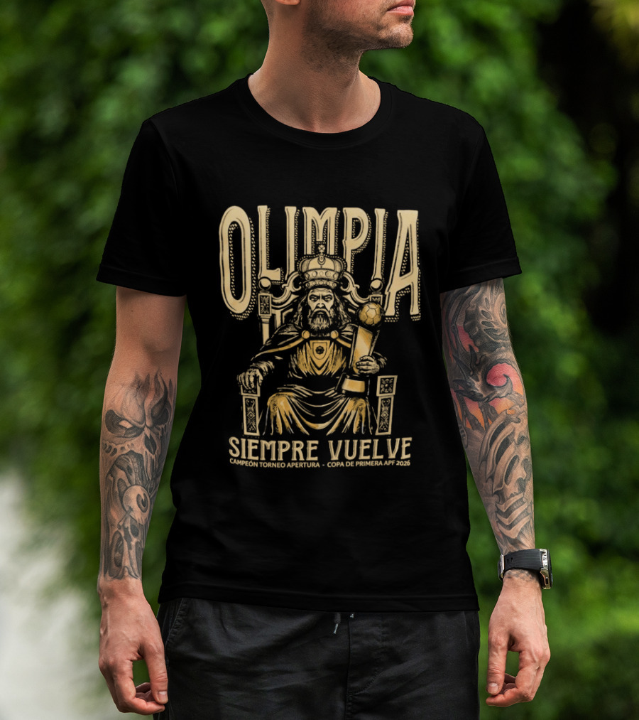 Olimpia Siempre Vuelve 48 Veces Campeón Copa 2026 T-Shirt