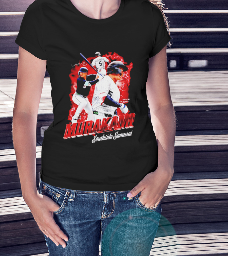 Munetaka Murakami Southside Samurai Baseball Players MLB Commendation T-Shirt
