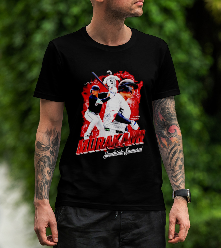 Munetaka Murakami Southside Samurai Baseball Players MLB Commendation T-Shirt