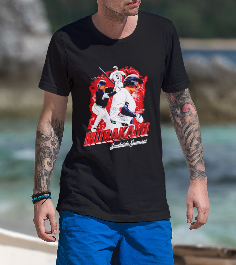 Munetaka Murakami Southside Samurai Baseball Players MLB Commendation T-Shirt