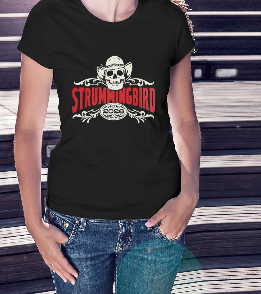 Strummingbird 2026 Festival Exclusive Australia October 17 18 Lineup Cowboy Skull T-Shirt