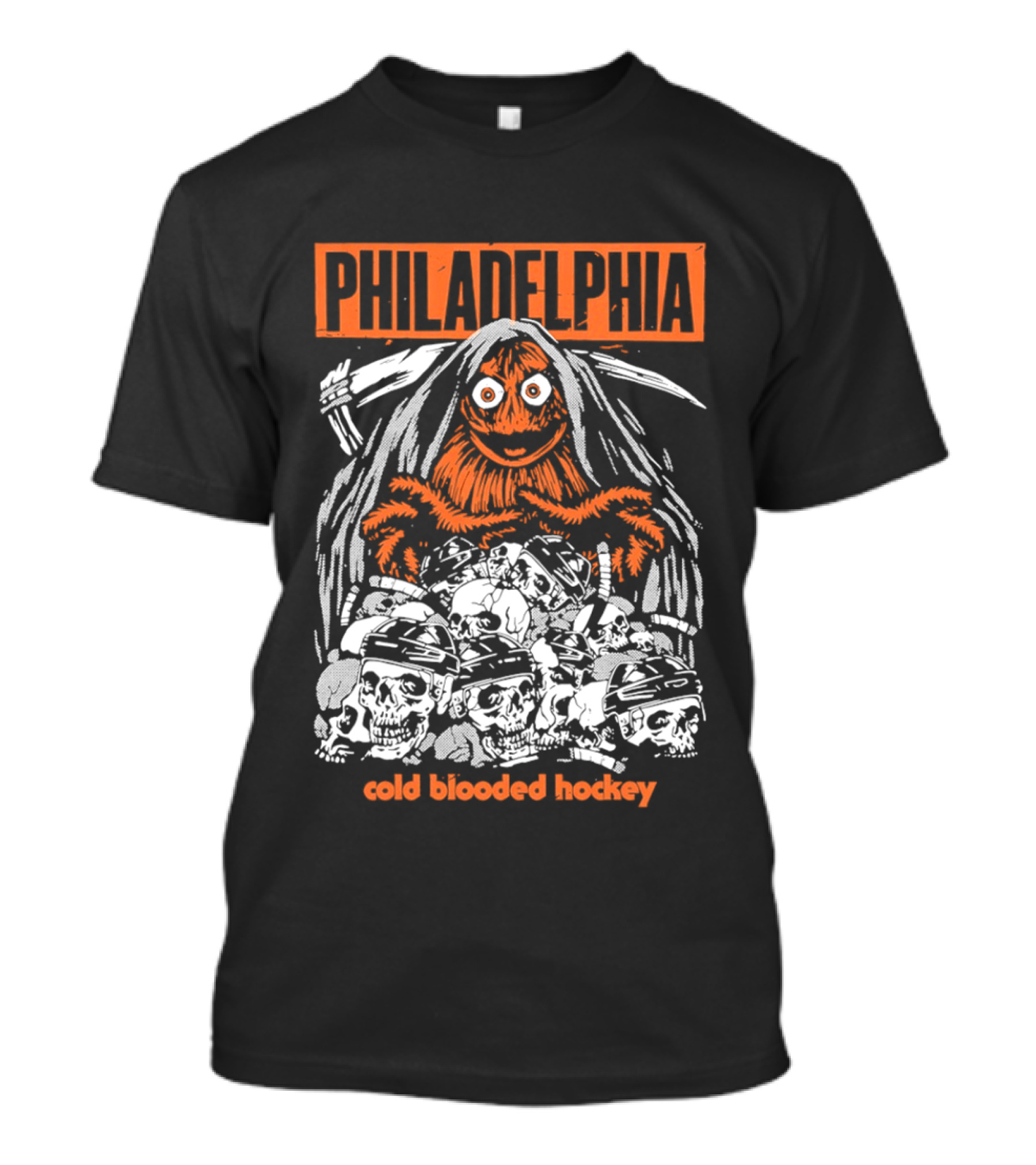 Philadelphia Gritty Reaper Cold Blooded Hockey Skulls T-Shirt