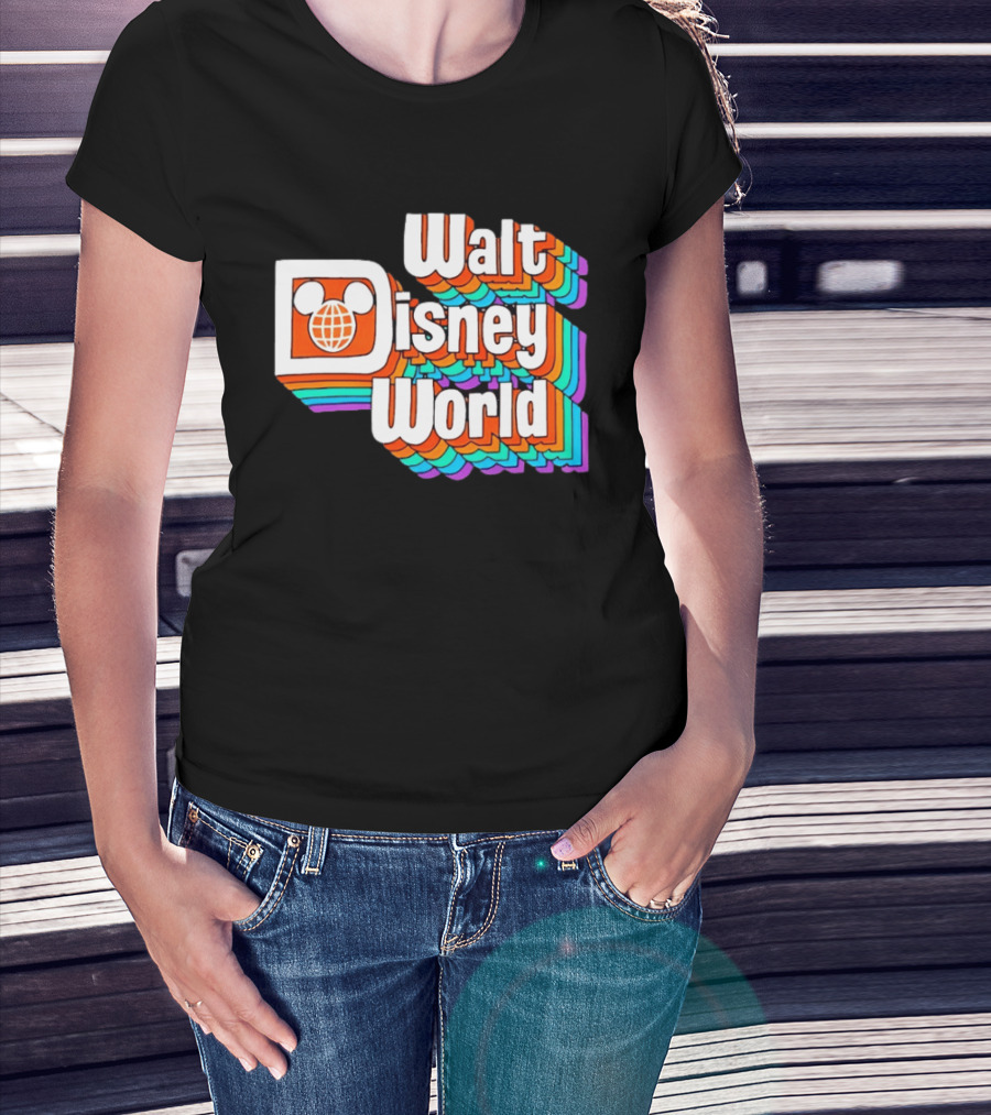 Walt Disney World Retro Rainbow Mickey Ears T-Shirt