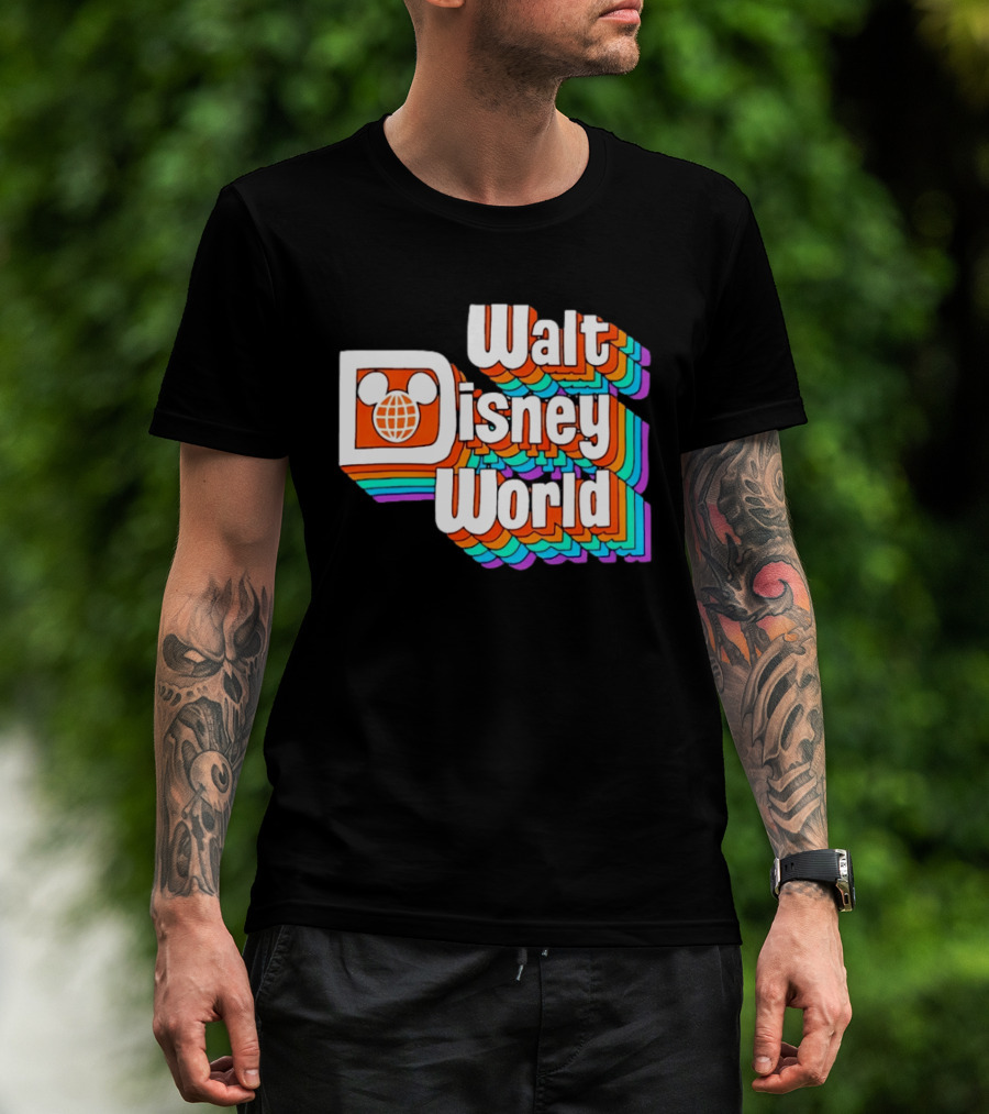 Walt Disney World Retro Rainbow Mickey Ears T-Shirt