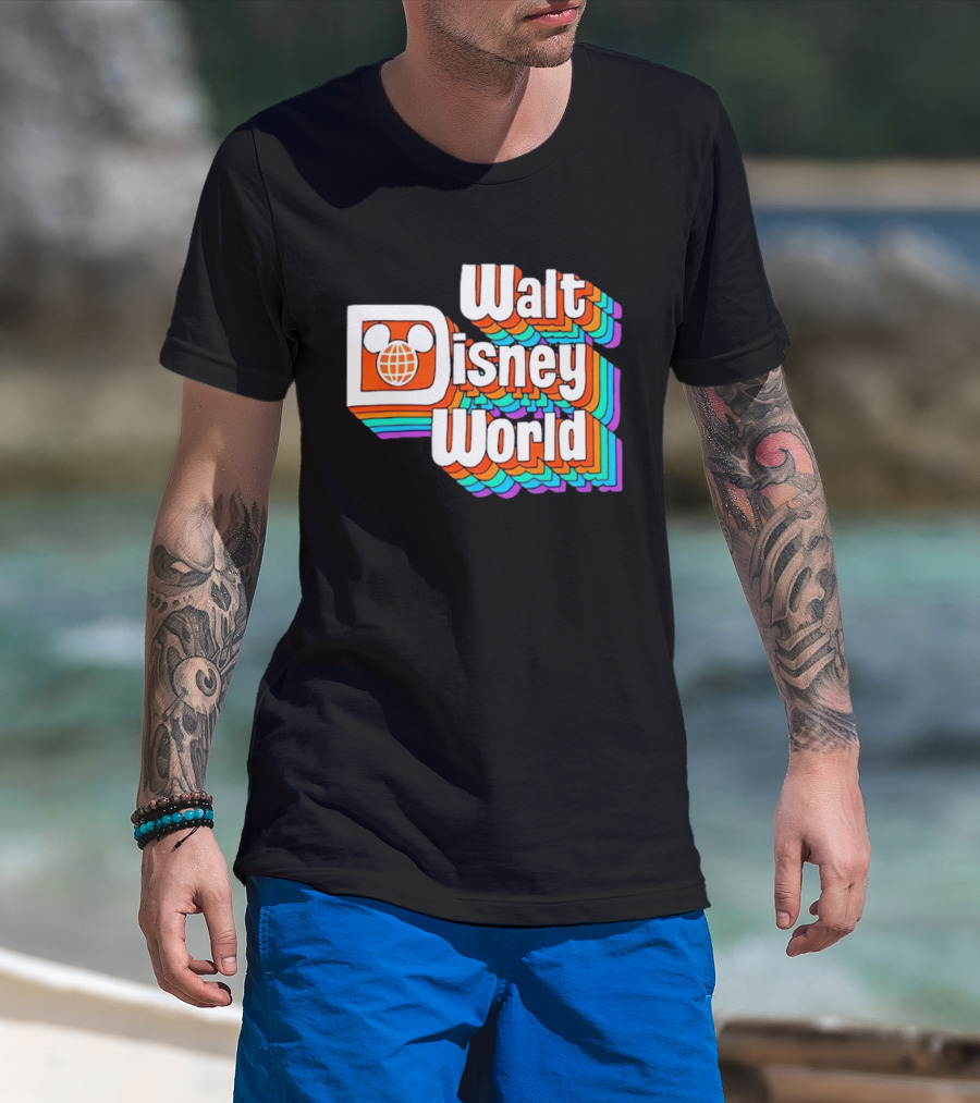Walt Disney World Retro Rainbow Mickey Ears T-Shirt