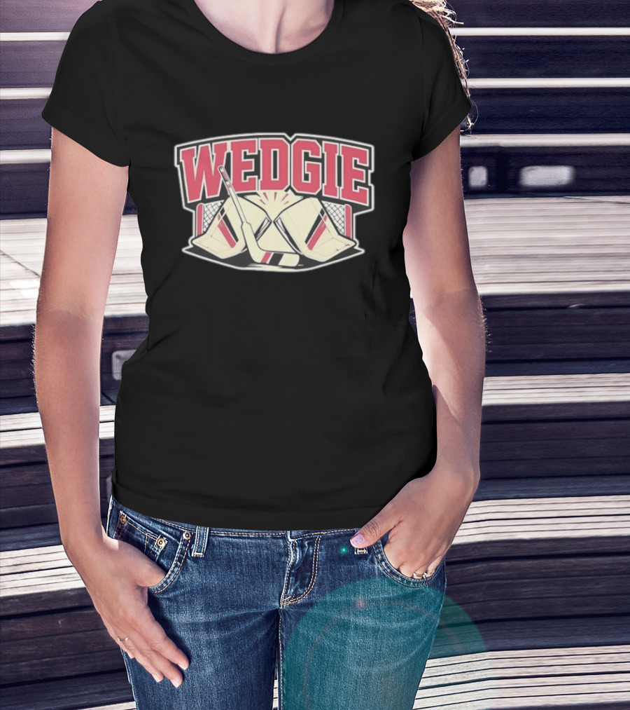 Avalanche Scott Wedgewood Wedgie Hockey Goalie Stick And Net T-Shirt