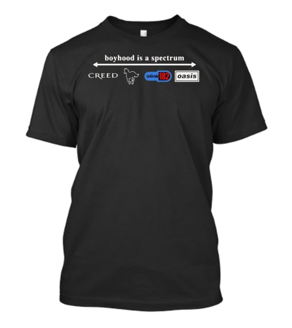 Boyhood Is A Spectrum Creed Blink 182 Oasis T-Shirt