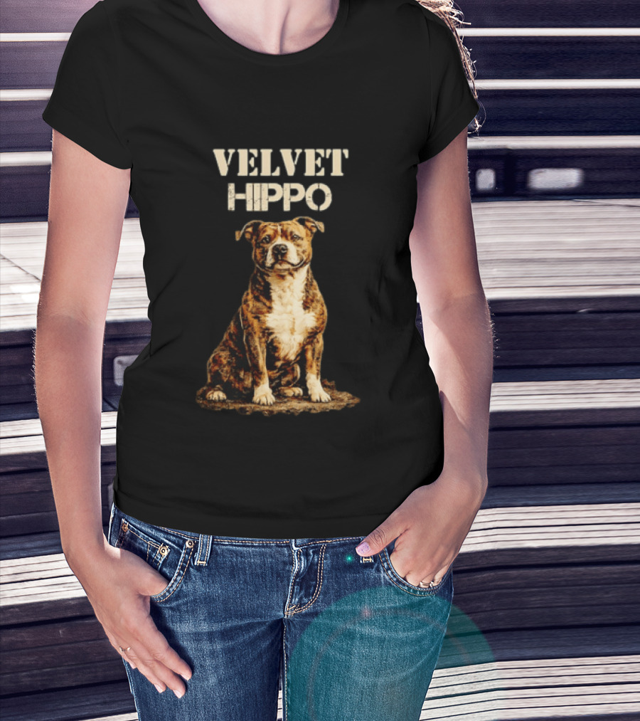 Velvet Hippo Dog T-Shirt