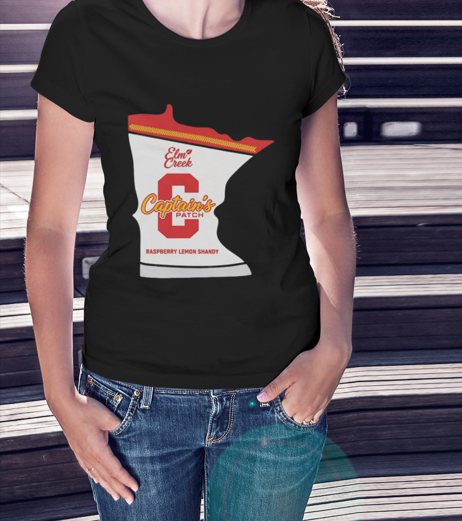 Elm Creek Captain's Patch Raspberry Lemon Shandy Minnesota T-Shirt