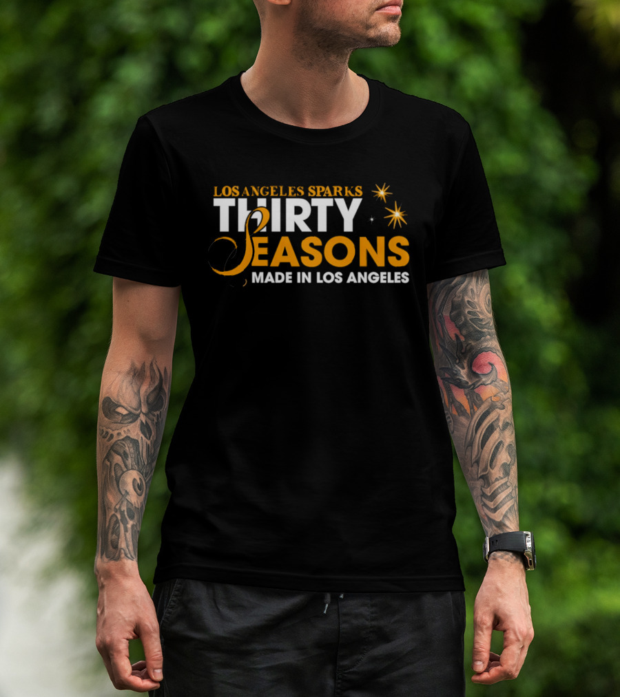 Los Angeles Sparks Thirty Seasons Made In Los Angeles T-Shirt