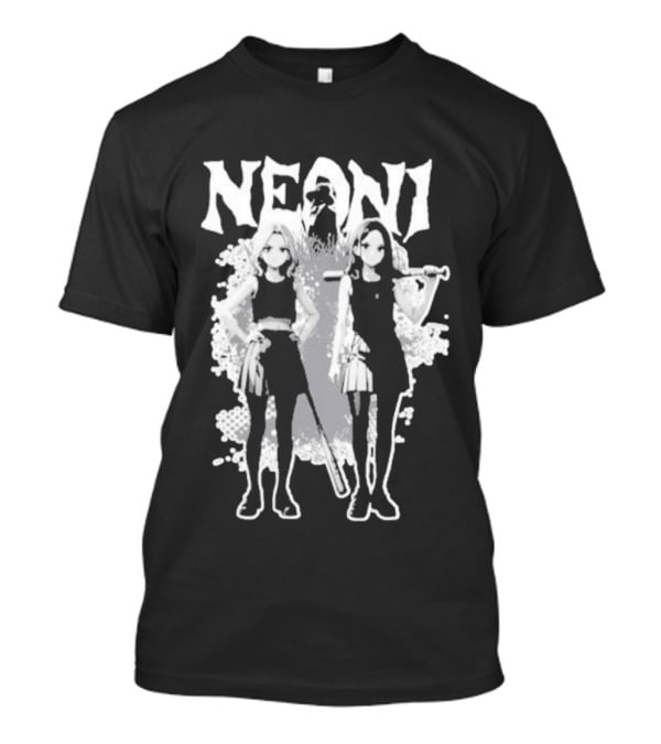 Neoni Anime Manga Girls Trio Aesthetic T-Shirt