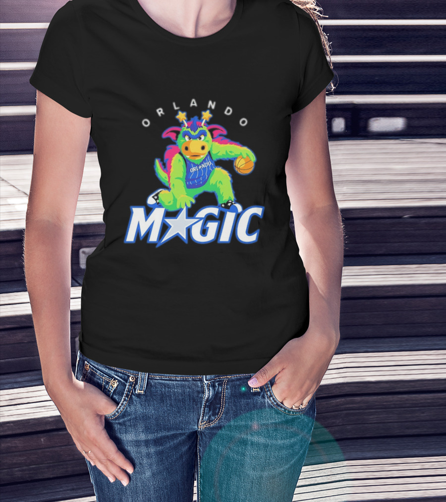 NBA Orlando Magic Stuff The Magic Dragon Basketball T-Shirt
