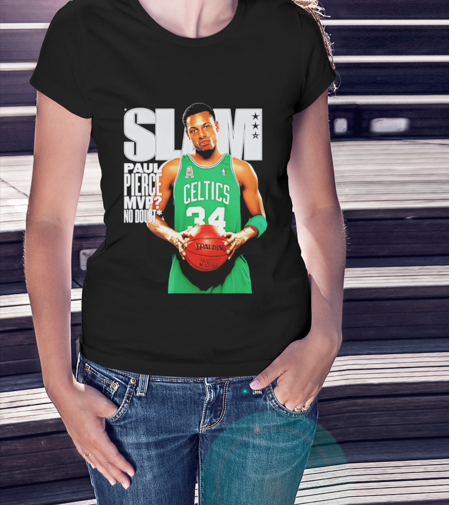 Paul Pierce Celtics 34 MVP No Doubt Slam T-Shirt