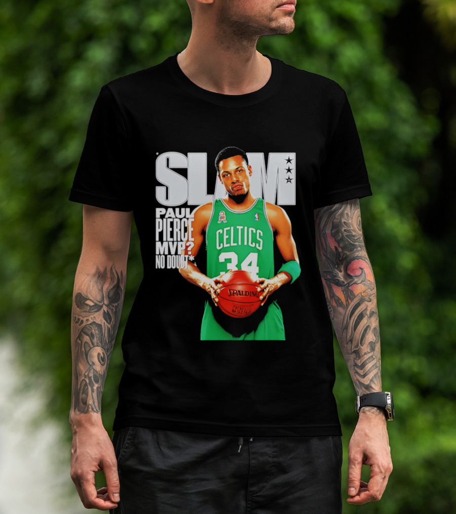 Paul Pierce Celtics 34 MVP No Doubt Slam T-Shirt
