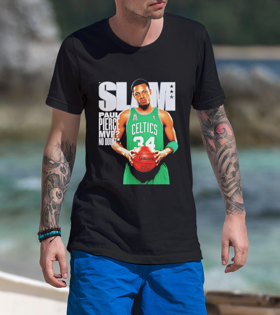 Paul Pierce Celtics 34 MVP No Doubt Slam T-Shirt