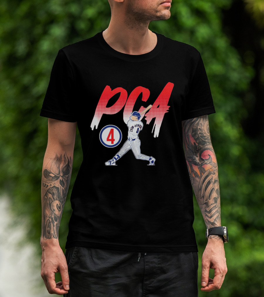 PCA Pete Crow Armstrong 04 Chicago Cubs Baseball Player Swing T-Shirt