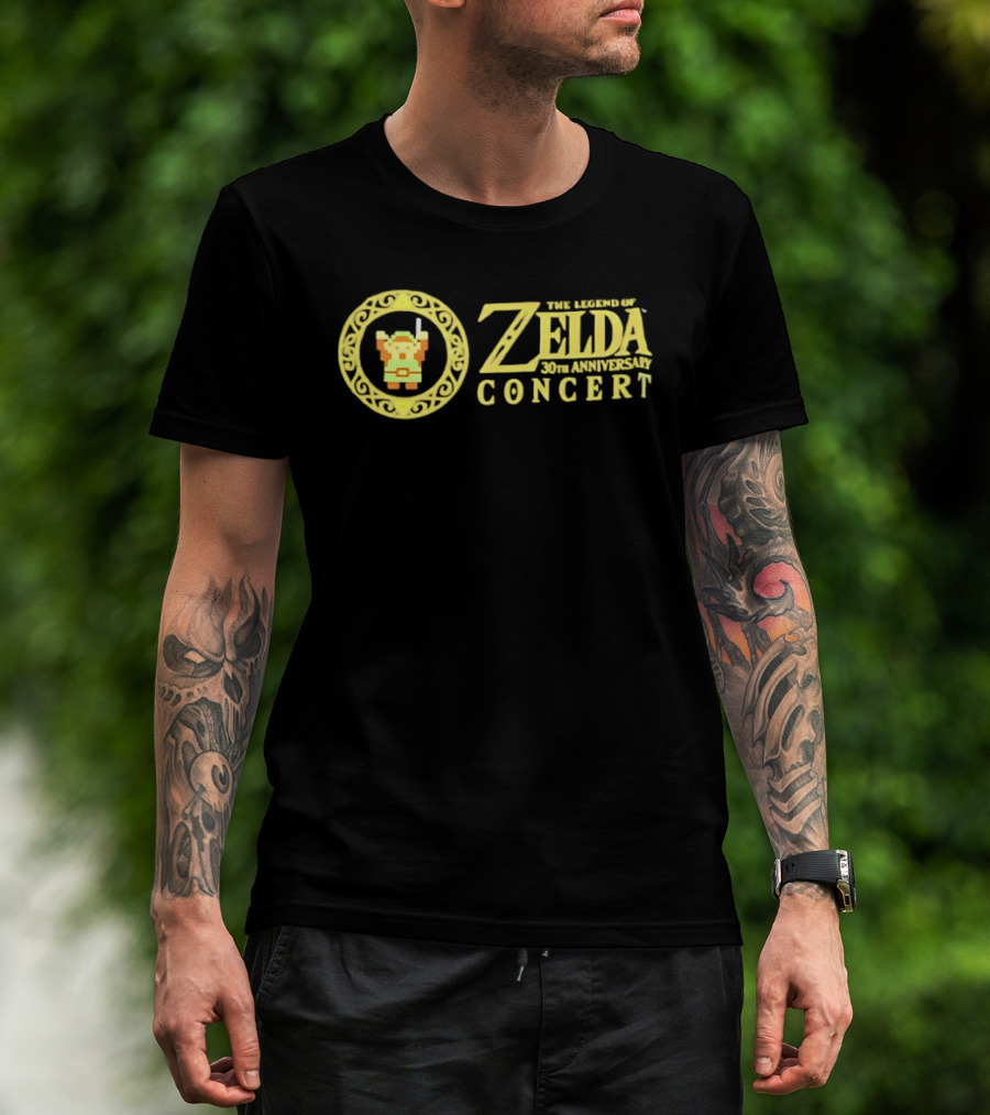 The Legend Of Zelda Concert 30th Anniversary Pixel Art Link T-Shirt