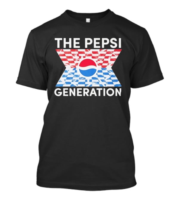 The Pepsi Generation Red White Blue Checkered T-Shirt