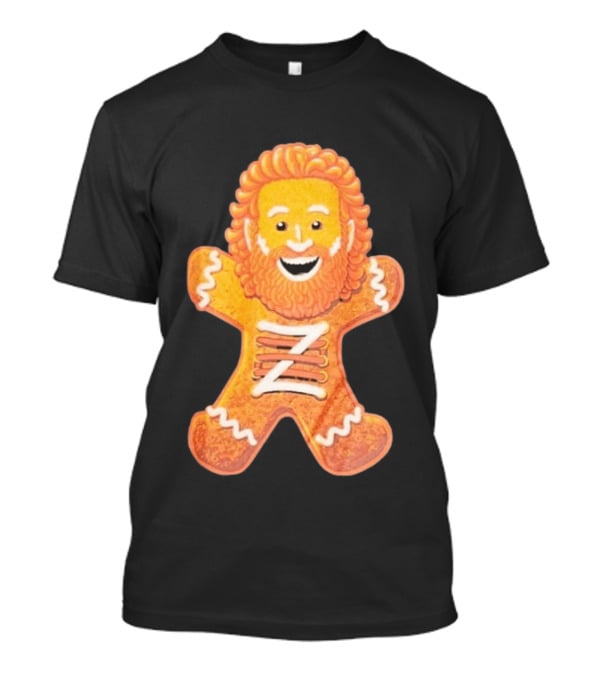 Sami Zayn Gingerbread Man WWE Christmas Holiday Cookie T-Shirt
