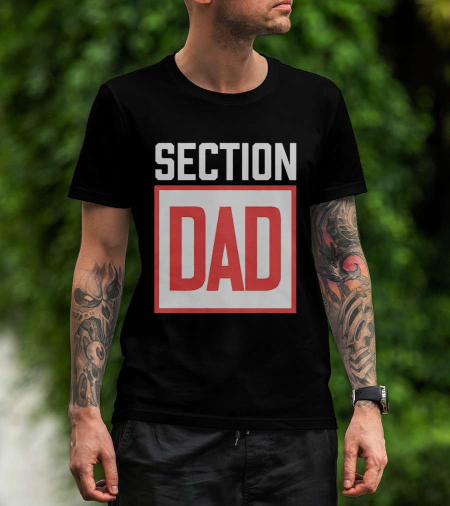 Section Dad Vintage Bold Text Block T-Shirt