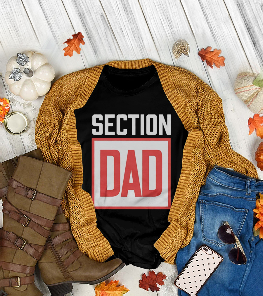 Section Dad Vintage Bold Text Block T-Shirt