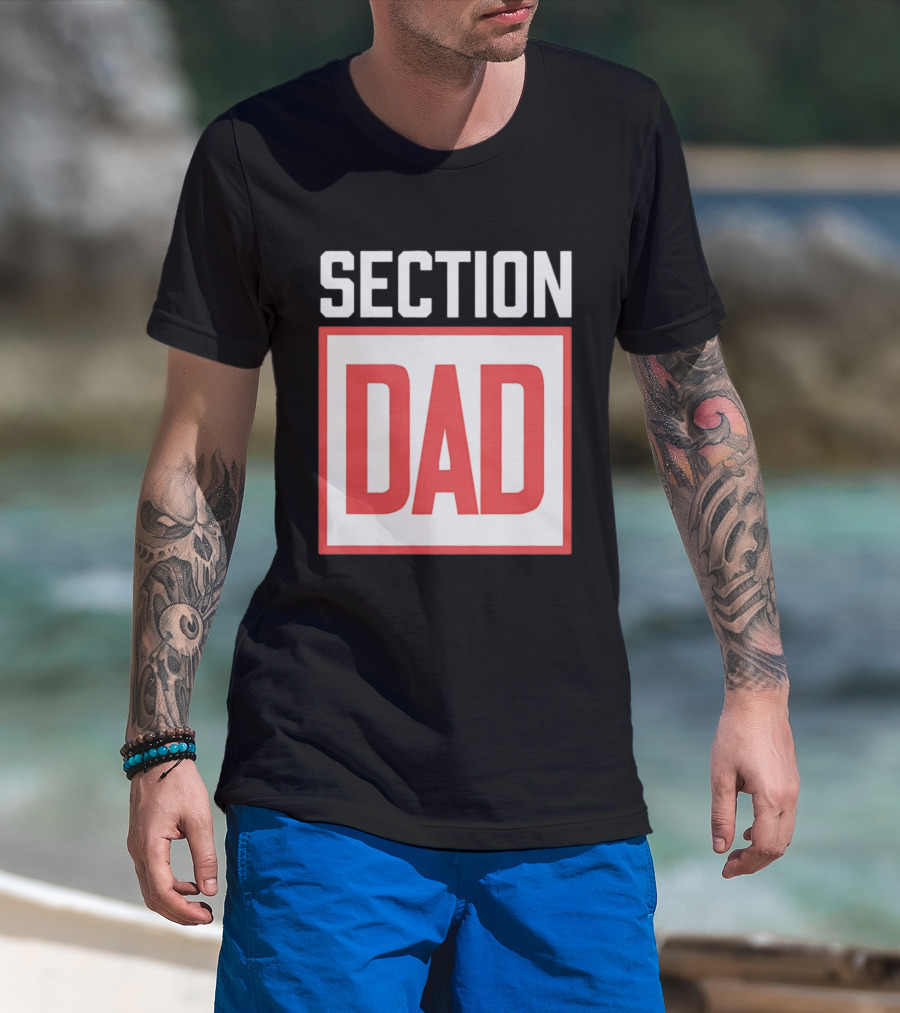 Section Dad Vintage Bold Text Block T-Shirt