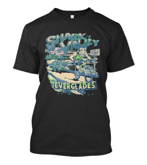 Shark Valley Everglades Beware Of Gators Biking Adventure T-Shirt
