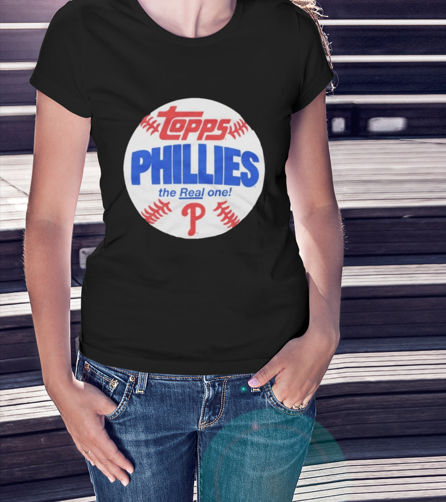 Topps Phillies The Real One Baseball T-Shirt