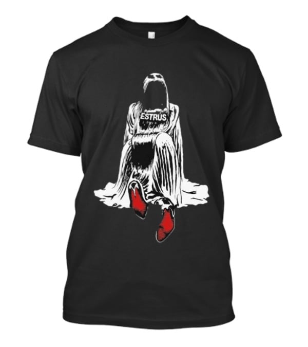 Tove Lo Estrus Red Boots Monochrome Cloaked Figure T-Shirt