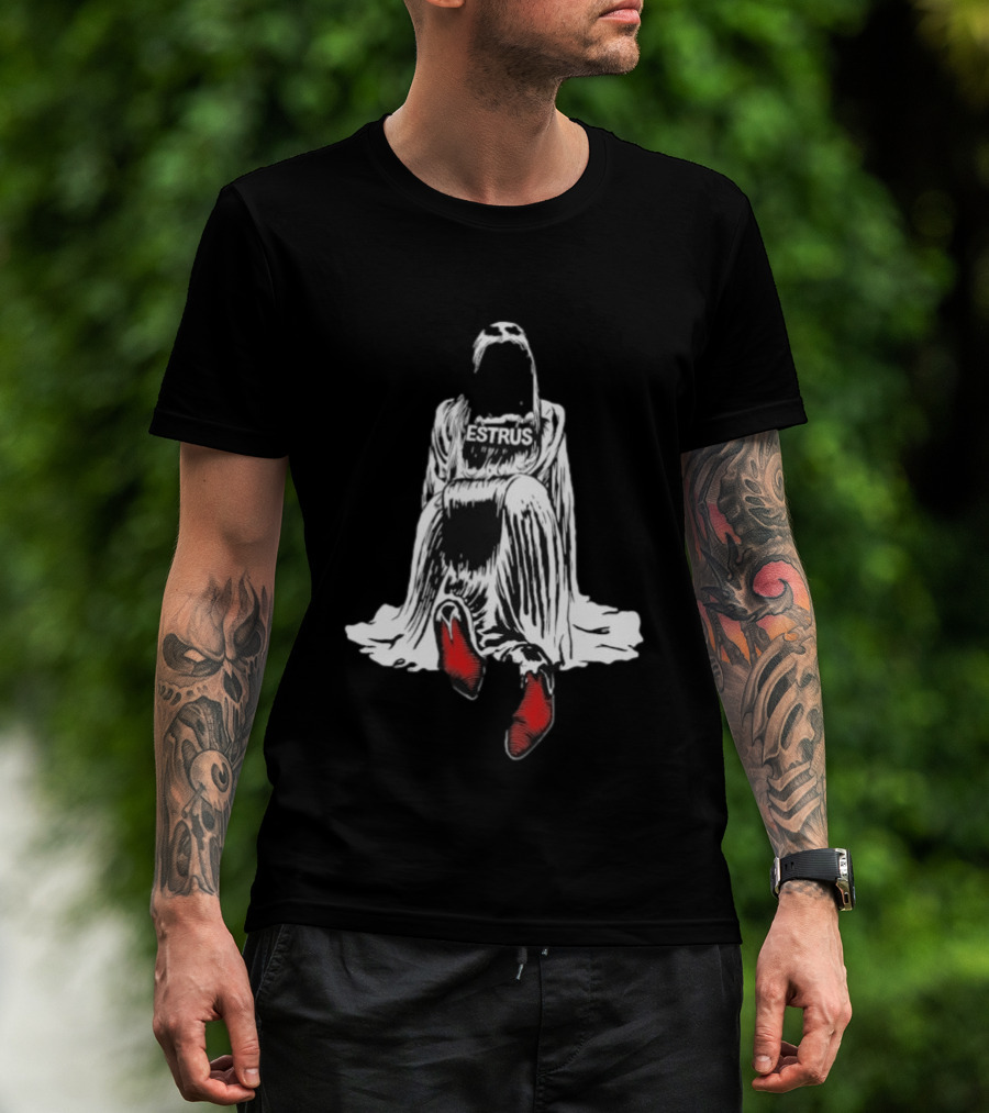 Tove Lo Estrus Red Boots Monochrome Cloaked Figure T-Shirt