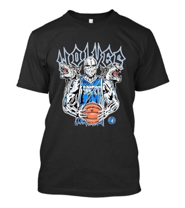 Warren Lotas Minnesota Timberwolves Skull Basketball Wolves T-Shirt