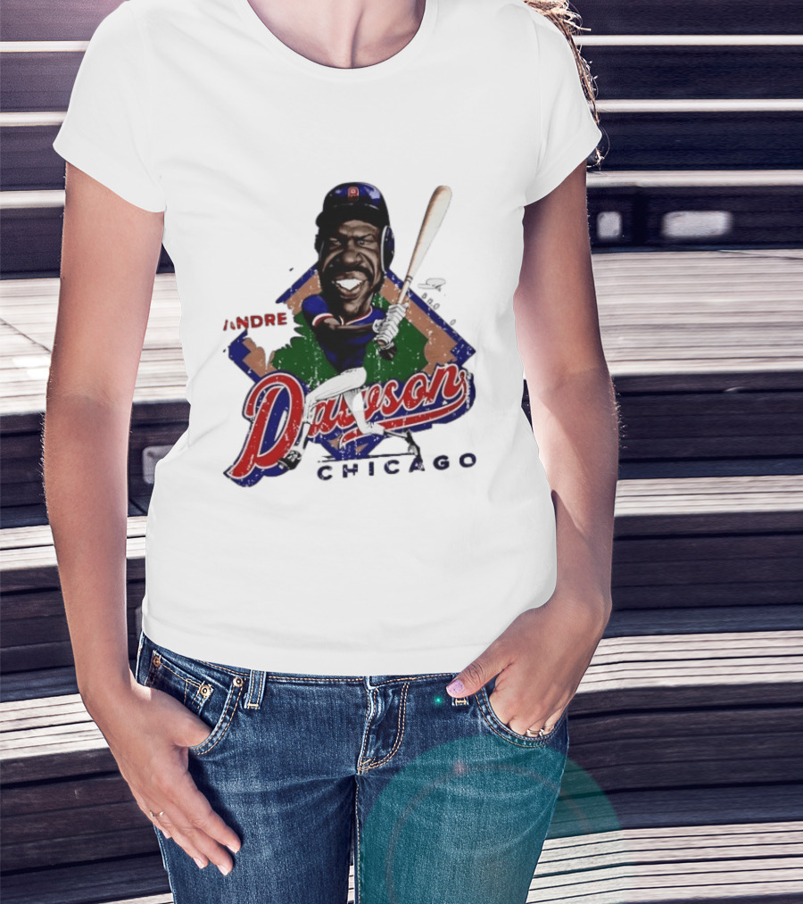 Andre Dawson Chicago Cubs Baseball Legend T-Shirt