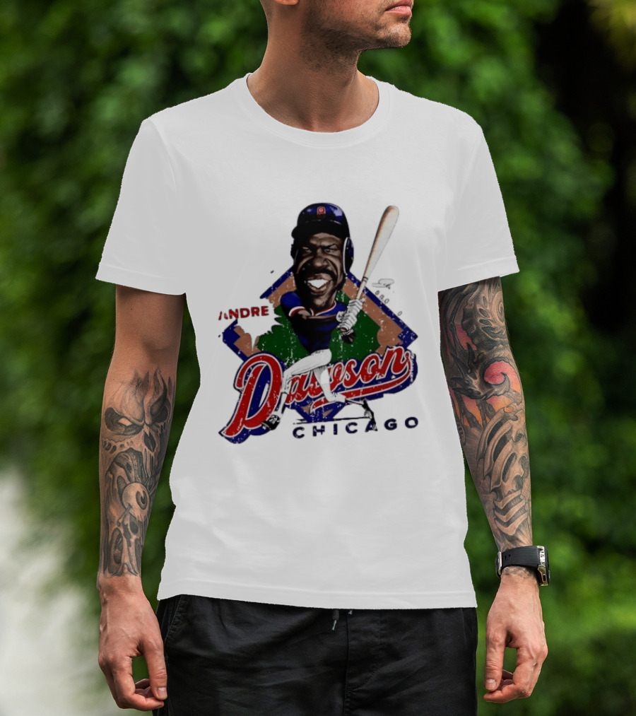Andre Dawson Chicago Cubs Baseball Legend T-Shirt