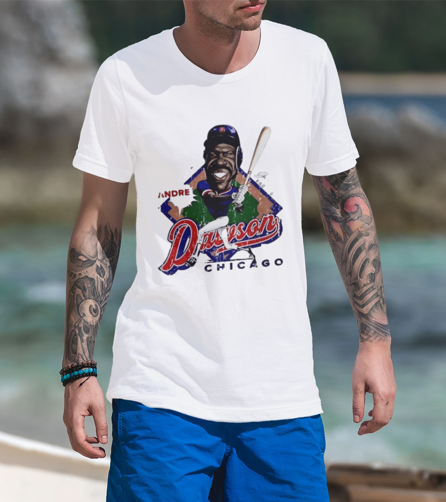 Andre Dawson Chicago Cubs Baseball Legend T-Shirt