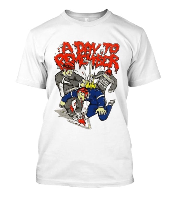 A Day To Remember Hockey Players Fighting Scene T-Shirt