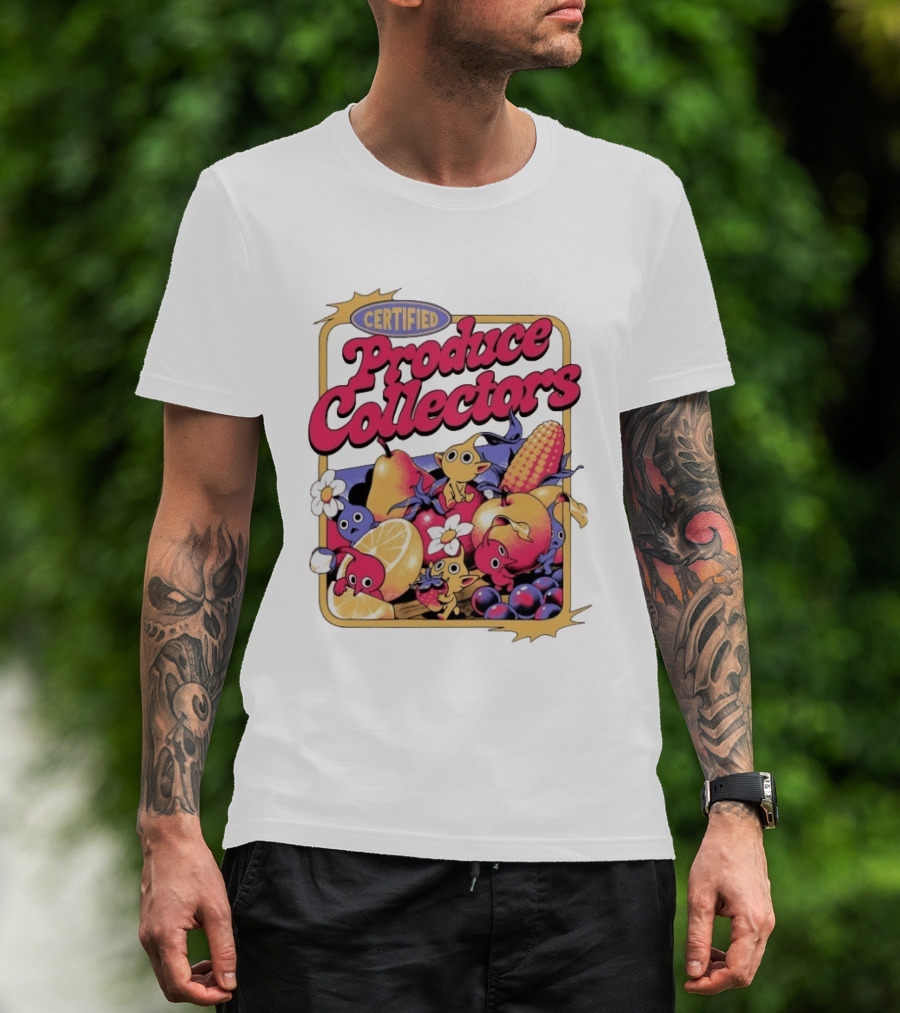 Certified Produce Collectors Pikmin Fruits And Vegetables T-Shirt