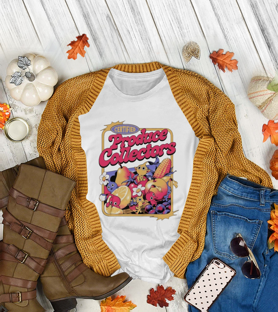 Certified Produce Collectors Pikmin Fruits and Vegetables T-Shirt