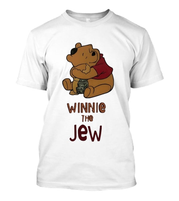 Pooh Holding Dollar Winnie The Jew T-Shirt