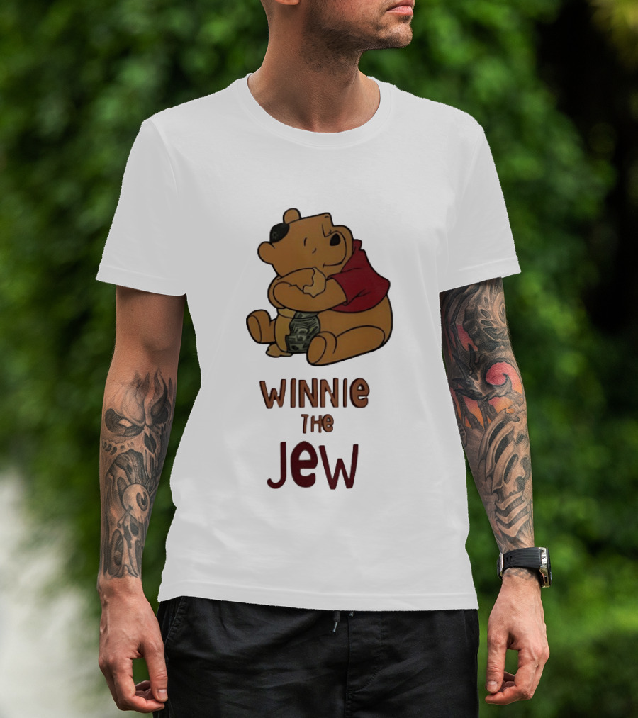 Pooh Holding Dollar Winnie The Jew T-Shirt