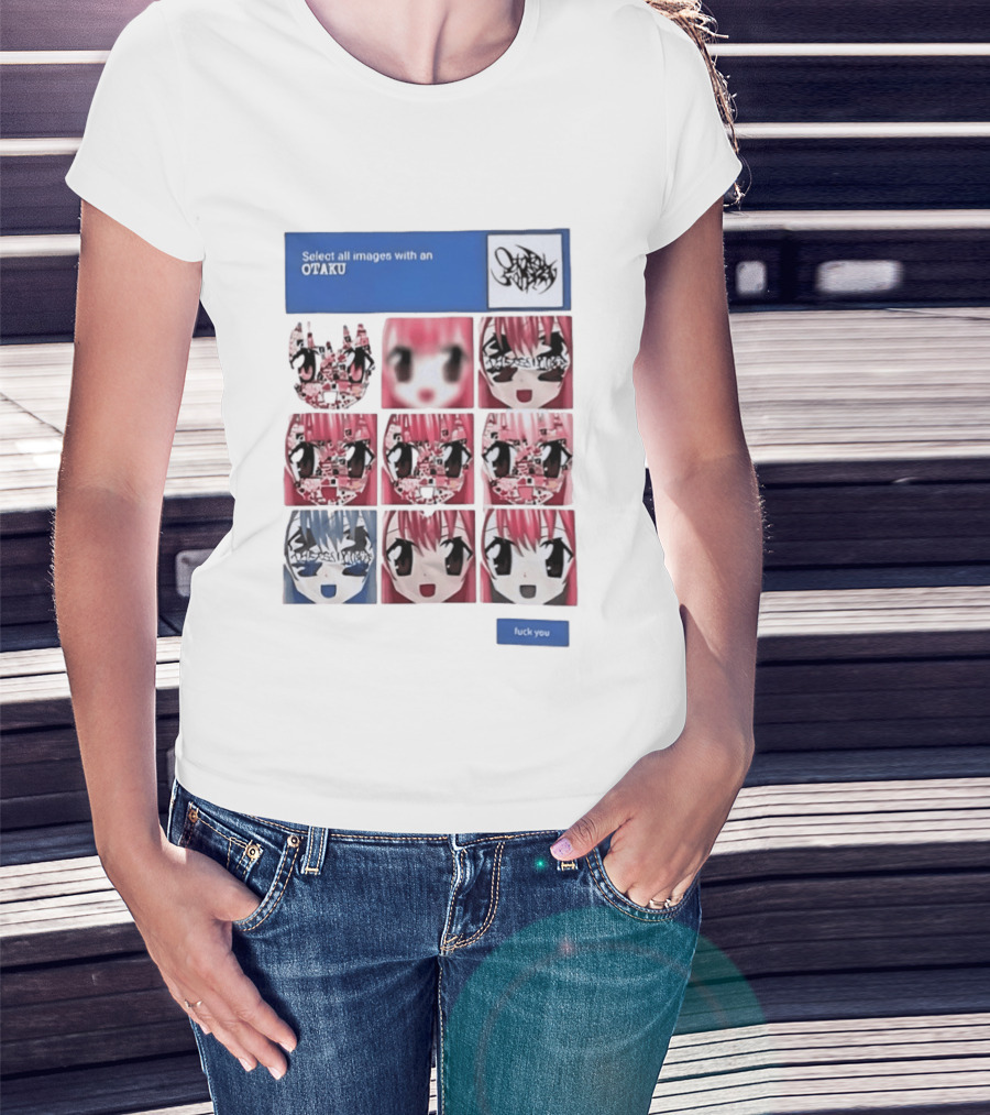 Select All Images With An Otaku Anime Aesthetic CAPTCHA Meme T-Shirt
