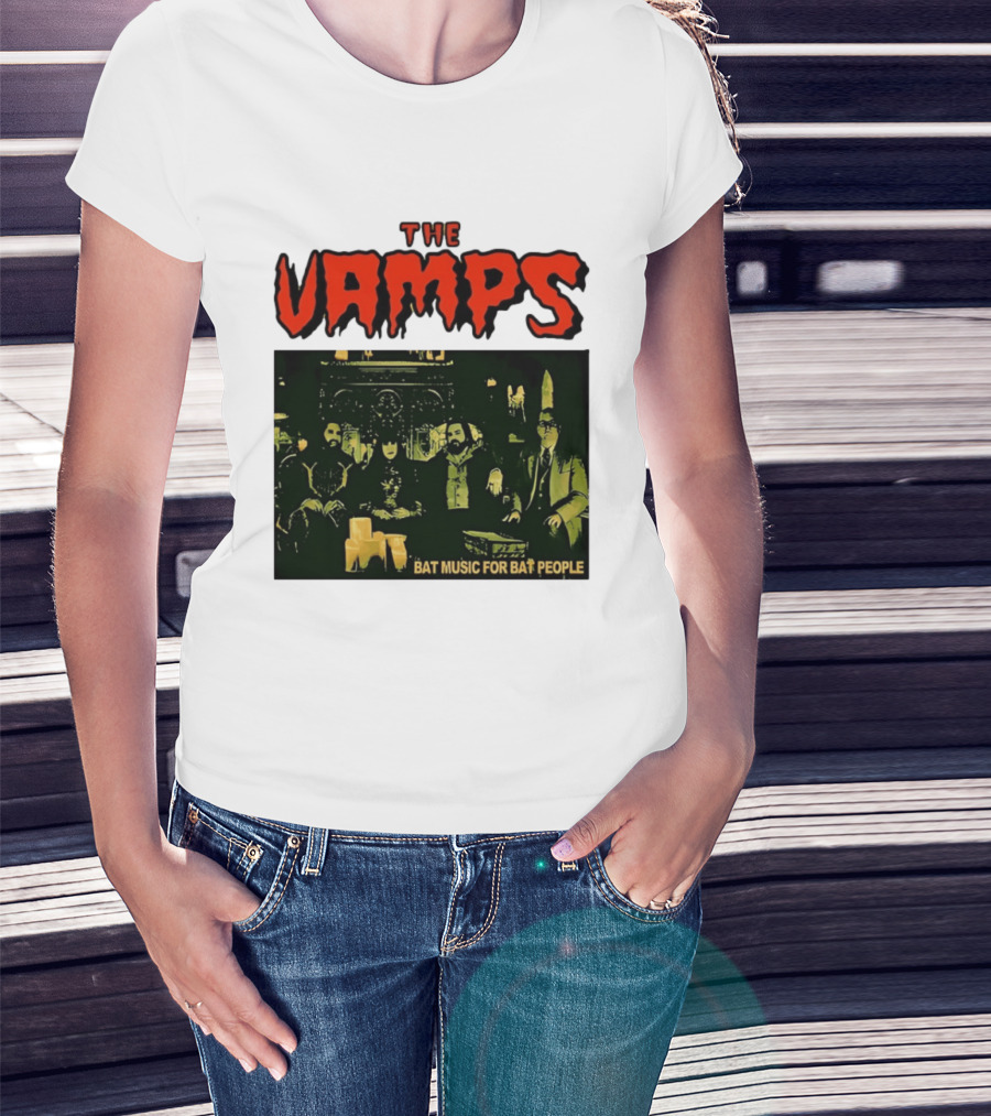 The Vamps What We Do In The Shadows Bat Music For Bat People Candles Group Image T-Shirt